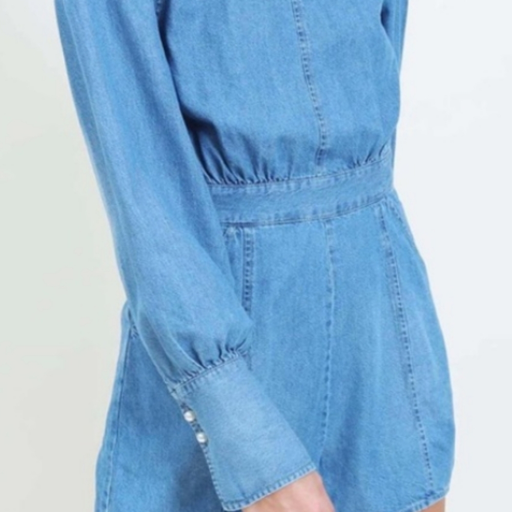 Chambray Romper